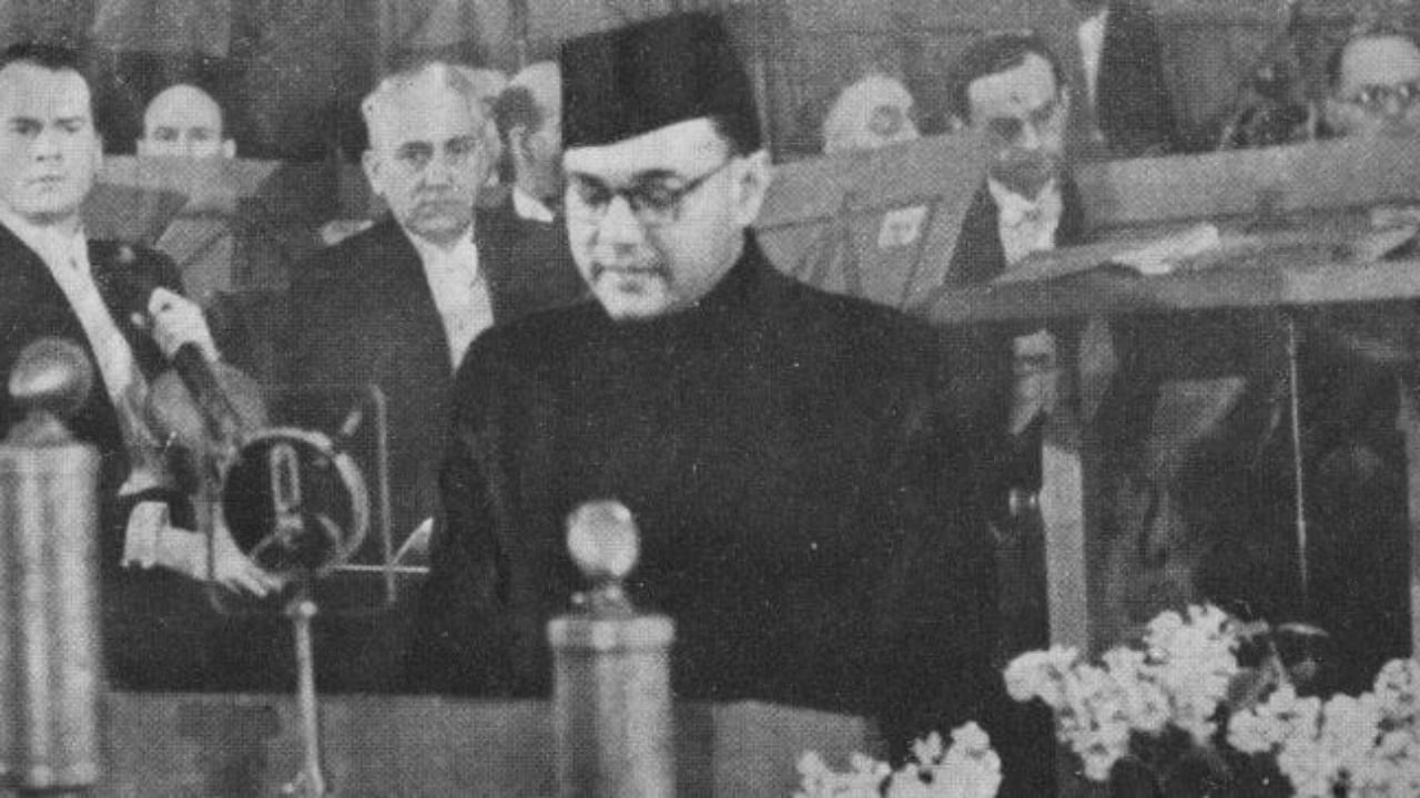 India's first PM Netaji Subhash Chandra Bose. Credit: Getty Images