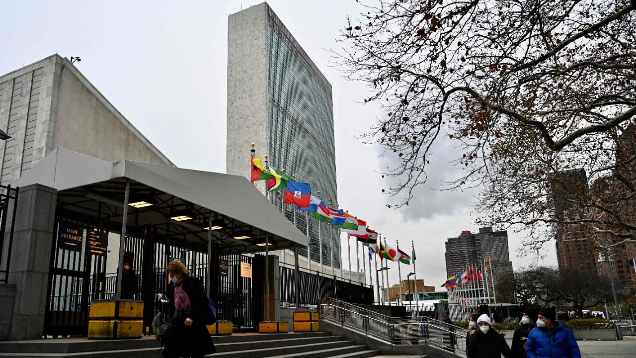As coronavirus cases spike again in the UN's host city of New York and a growing number of staffers are sick or are quarantined, the world body said that it couldn't accommodate a big gathering at present. Credit: AFP Photo