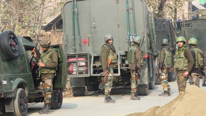 The word 'hybrid' first emerged after militants believed to be affiliated with (TRF) killed two non-Muslim teachers inside the premises of a government school in Srinagar on October 7. Credit: IANS Photo