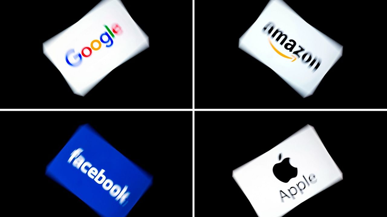 While their 2021 performances varied from Alphabet’s 65 per cent surge to Amazon’s 2.4 per cent slog, the group collectively added more than $2.45 trillion in market valuation. Microsoft, Apple and Alphabet were among the three biggest contributors to the S&P 500 Index’s 2021 gains. Credit: AFP File Photo
