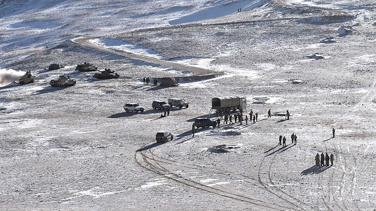 India and China have been engaged in a border dispute across the LAC for over the past 20 months. Credit: AFP File Photo