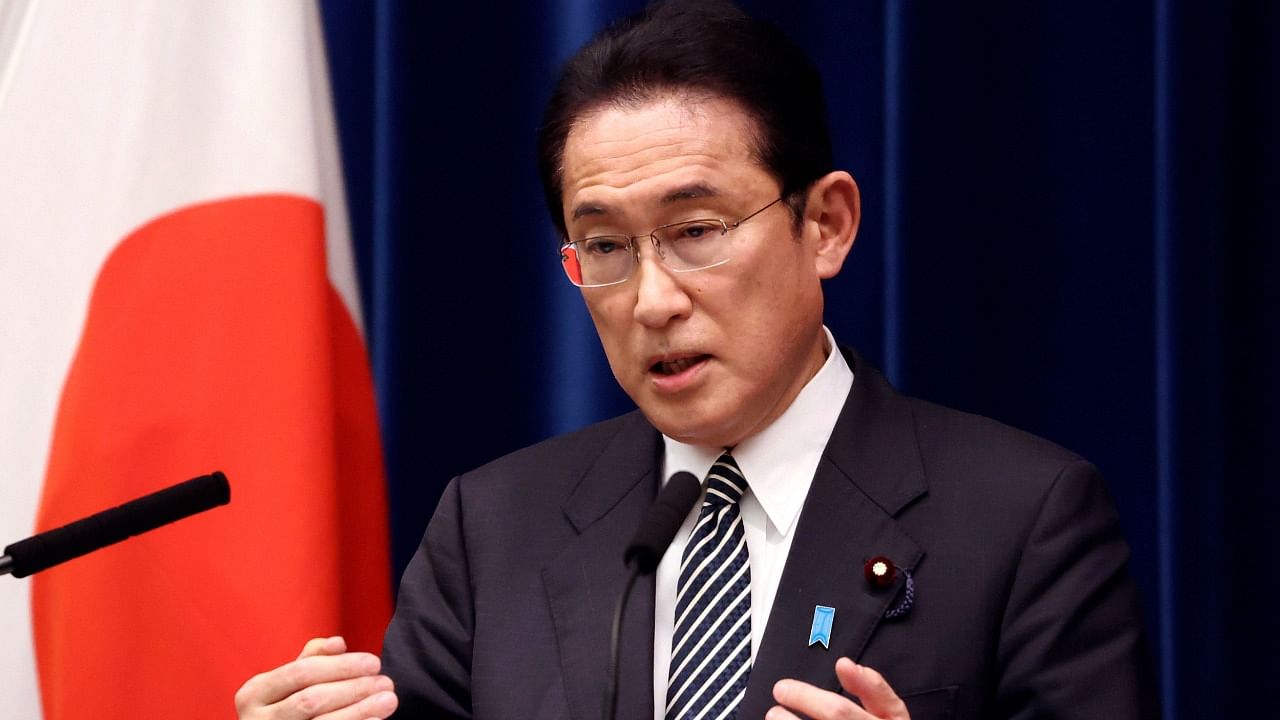 Japanese Prime Minister Fumio Kishida. Credit: AP/PTI Photo