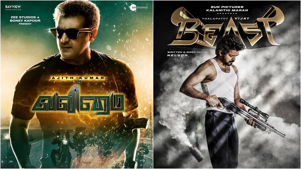 'Valimai' and 'Beast' are the biggest Tamil movies of 2022. Credit: IMDb/IMDb