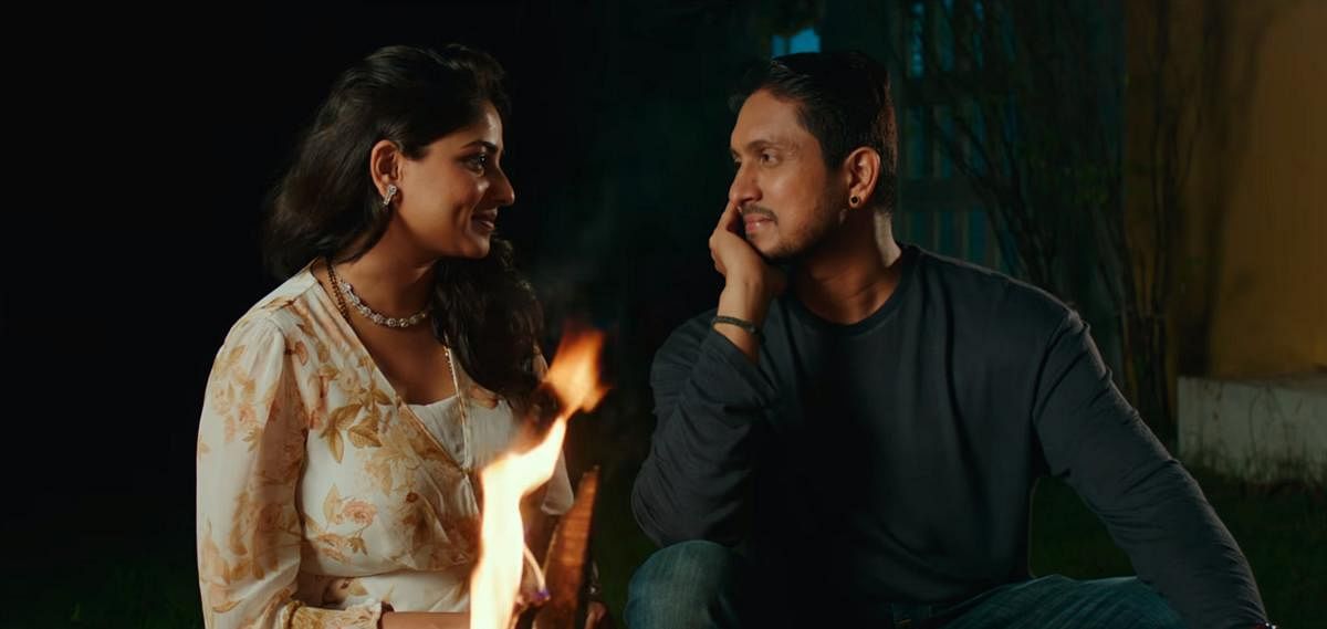 Rachita Ram and Ajai Rao in 'Love You Rachchu'. 