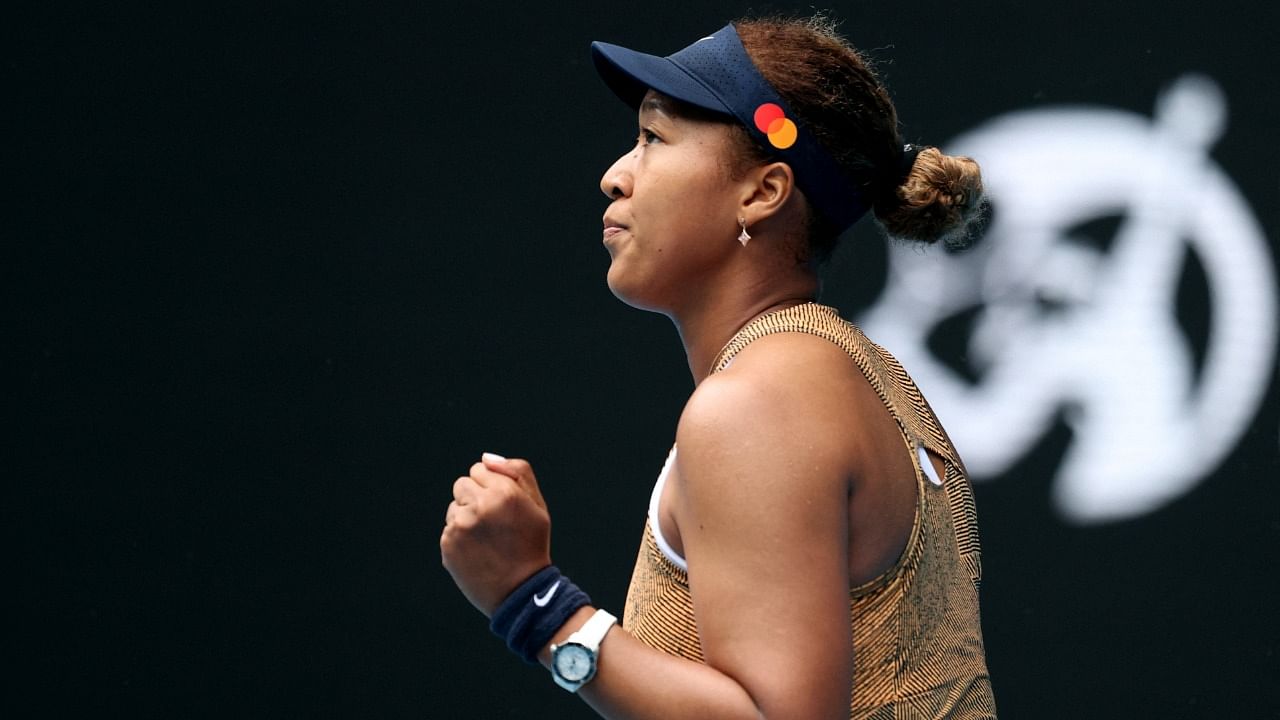 Japan's Naomi Osaka reacts during her round of 32 match against France's Alize Cornet. Credit: Reuters Photo