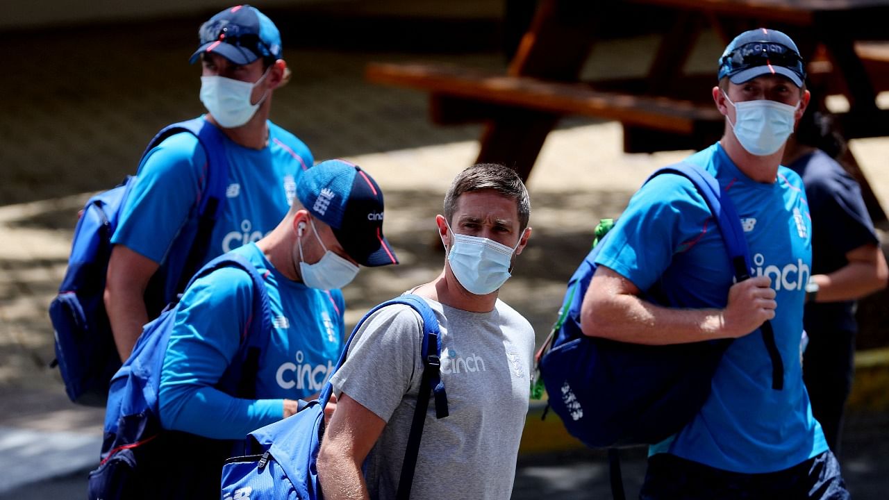 The English cricket team. Credit: AFP Photo