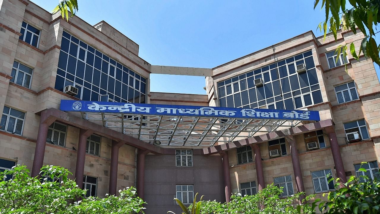 A view of CBSE headquarters at patparganj in East Delhi. Credit: PTI File Photo