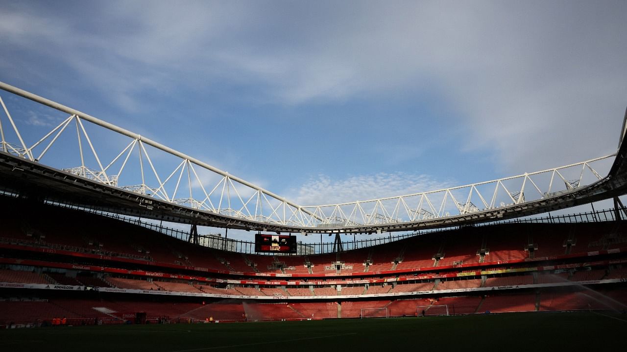The first leg of the League Cup semi-final was to be played at The Emirates Stadium in London. Credit: Reuters File Photo
