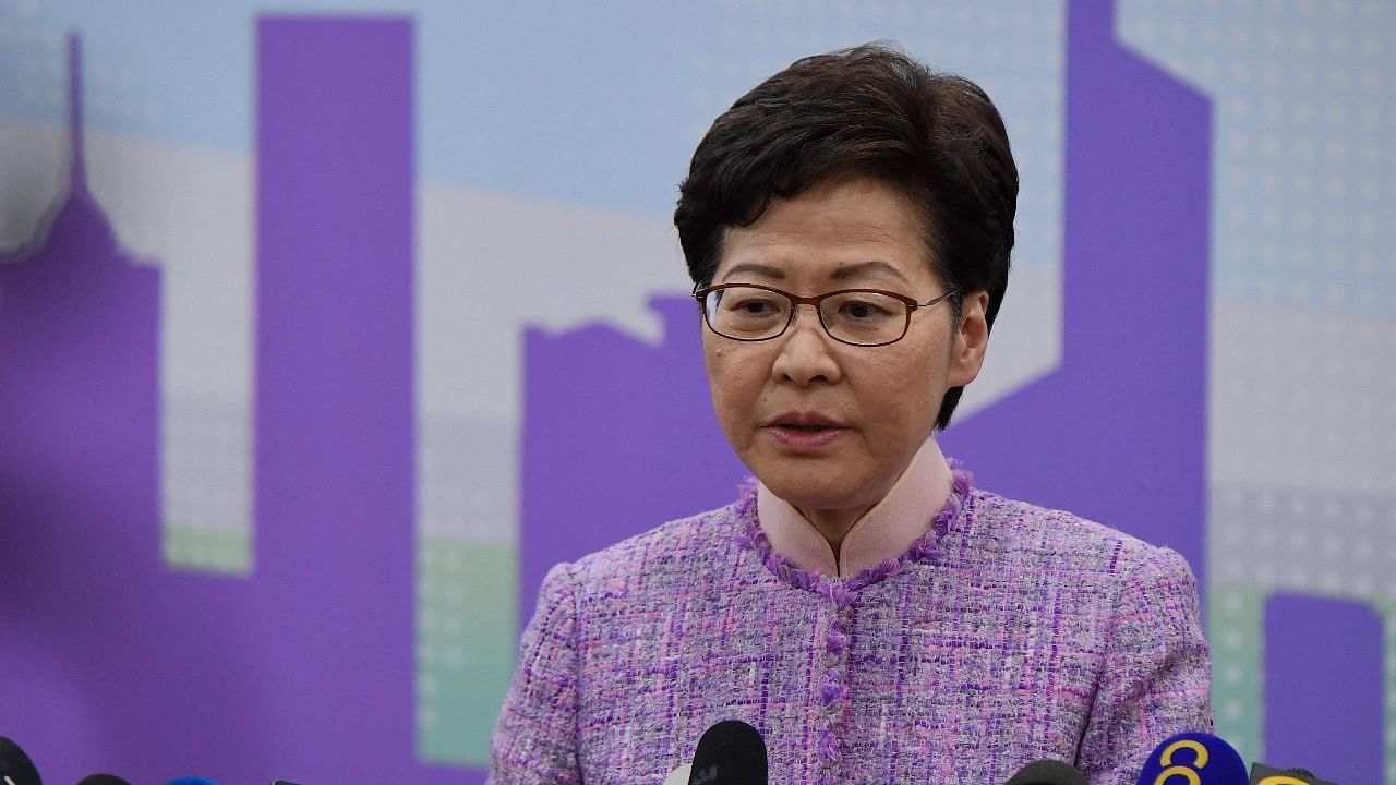 Hong Kong Chief Executive Carrie Lam. Credit: AFP Photo