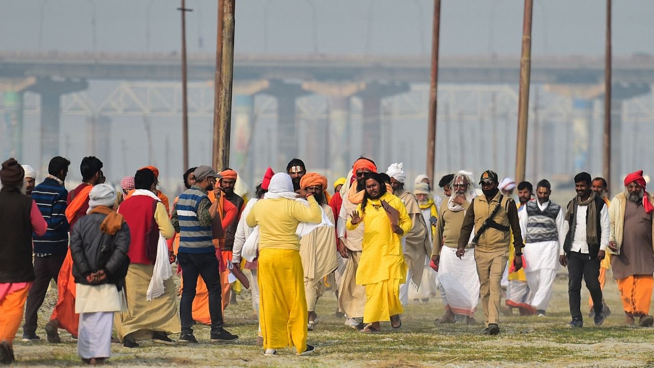 Preparations for Magh Mela under way. Credit: AFP File Photo