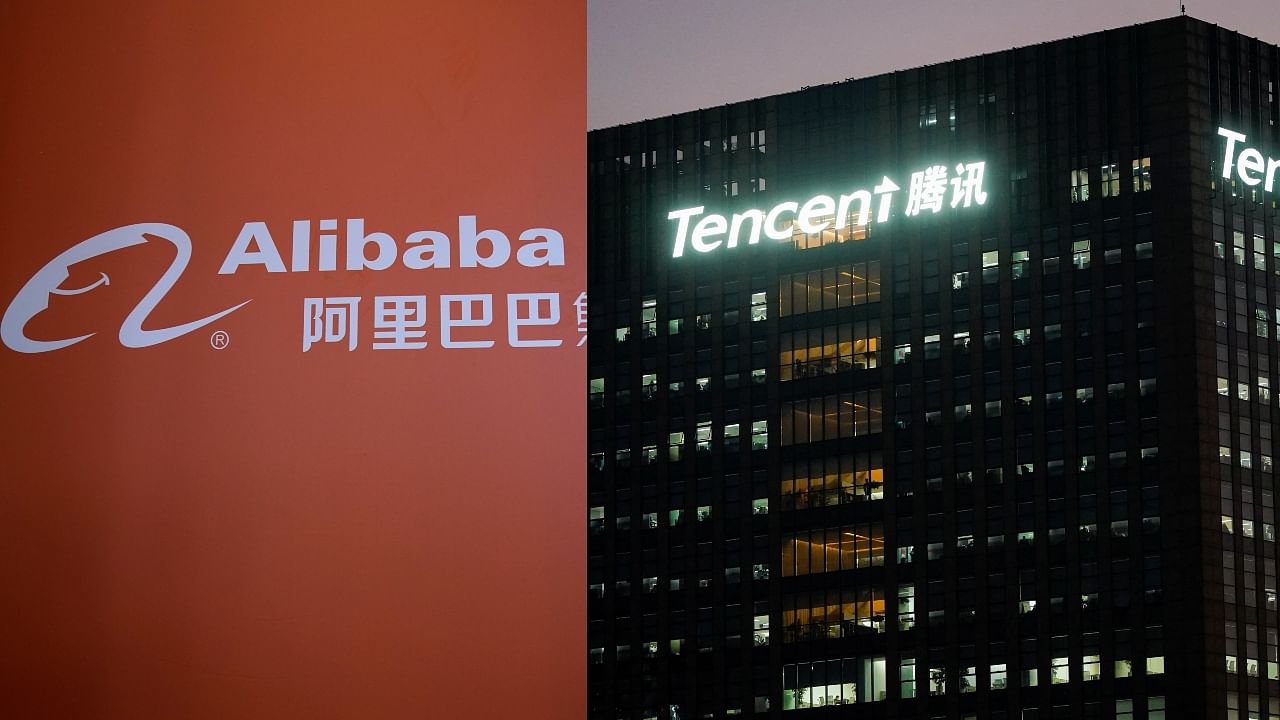 Alibaba Group Holding Ltd and Tencent Holdings Ltd. Credit: Reuters Photos