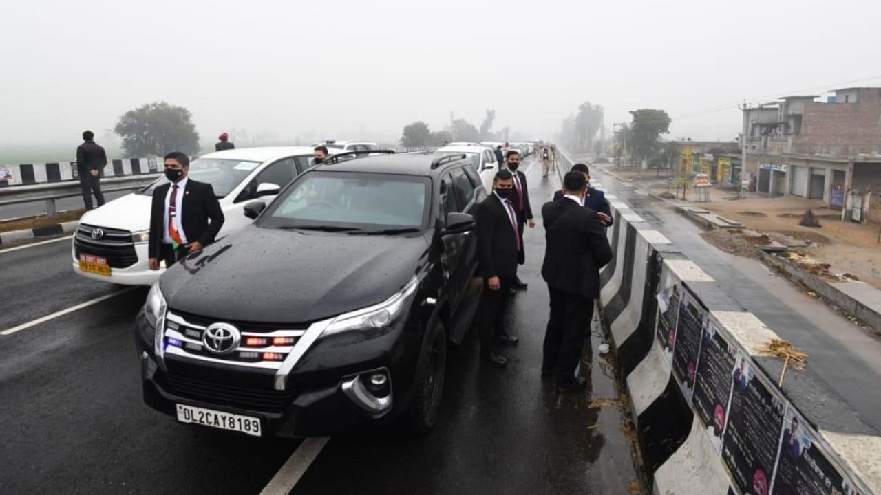 A "serious security lapse" on Wednesday prompted authorities to abort Modi's plans to visit the National Martyrs Memorial in Hussainiwala. Credit: Twitter/@Mehboobp1