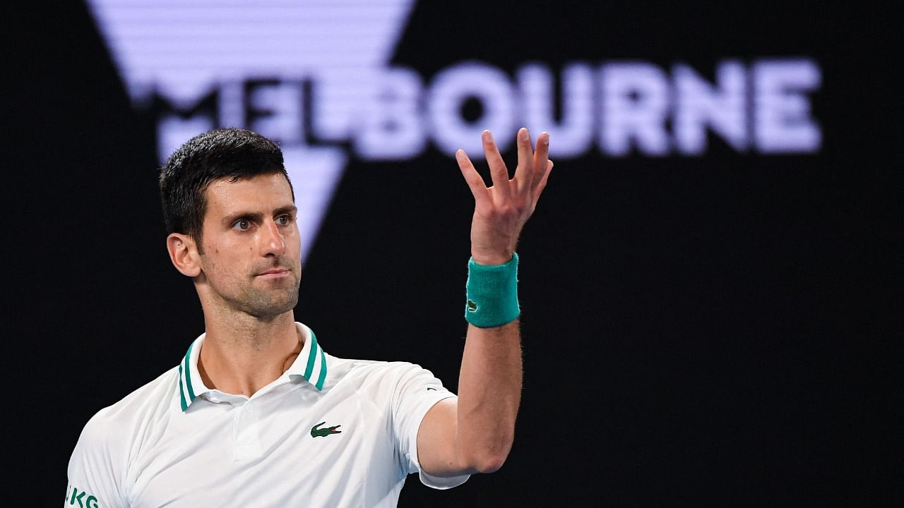 World no 1 men's tennis player Novak Djokovic. Credit: Credit: AFP File Photo