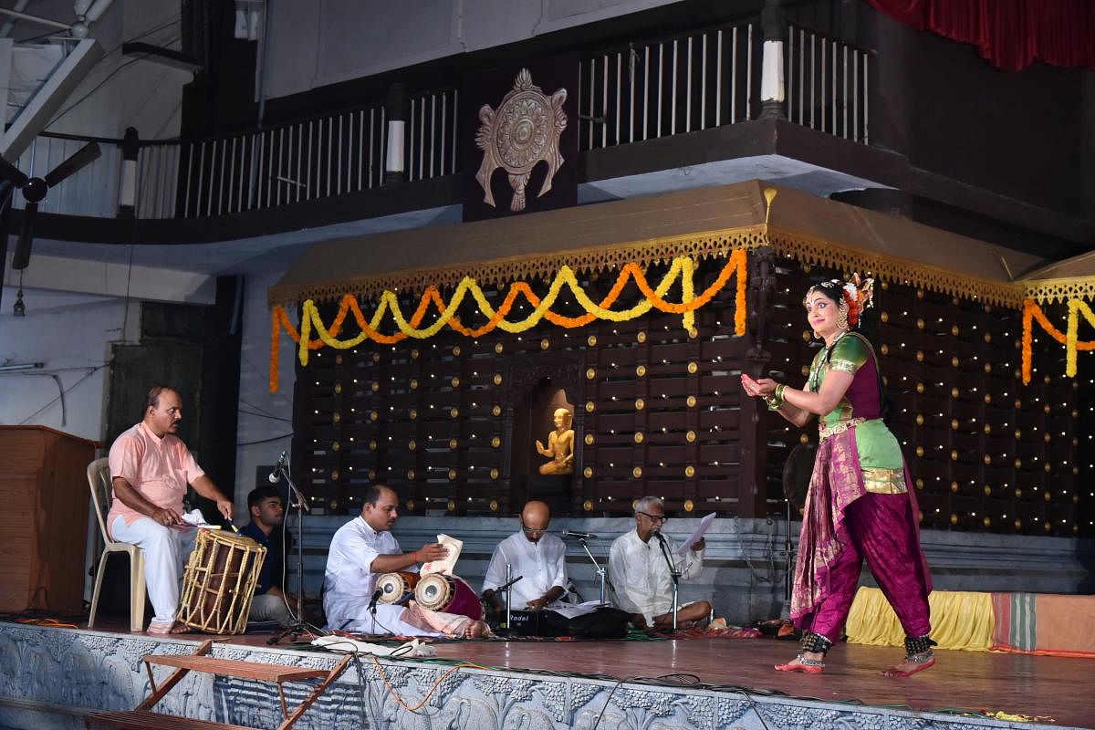 Bhramari as Panchali at the Udupi Krishna temple.