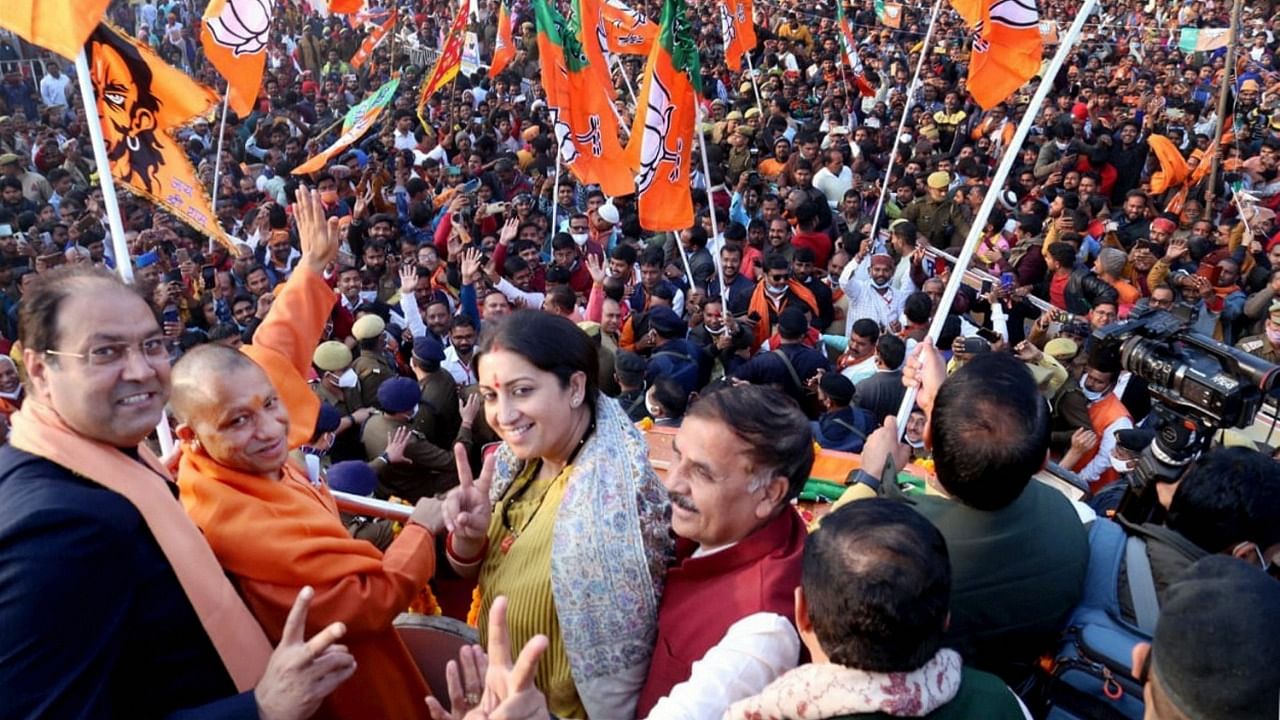 Key leaders have already hit the campaign trail hard in Uttar Pradesh. Credit: PTI Photo