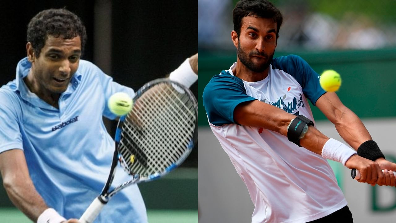 Ramkumar Ramanathan and Yuki Bhambri. Credit: AFP/AP Photo