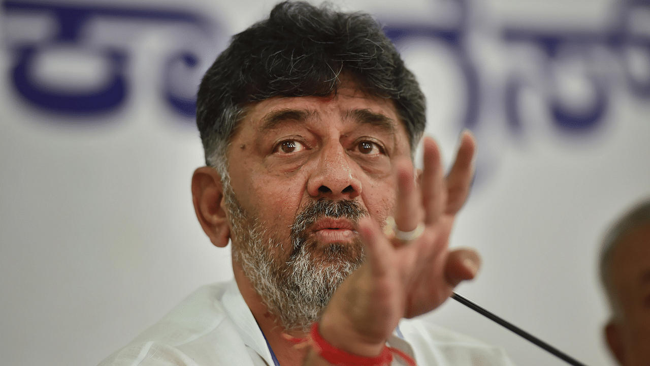 Karnataka Pradesh Congress Committee (KPCC) President D K Shivakumar.  Credit: PTI Photo