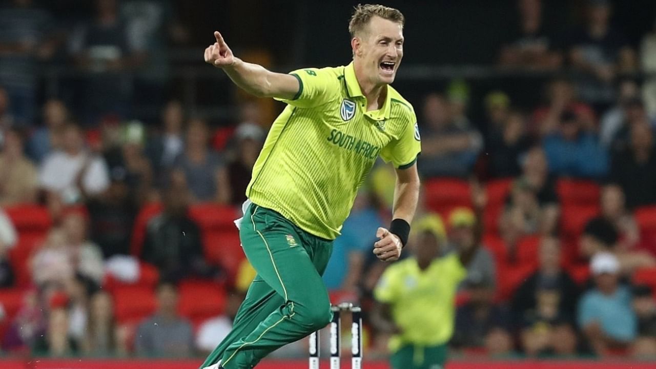 South Africa's bowling all-rounder Chris Morris. Credit: IANS Photo