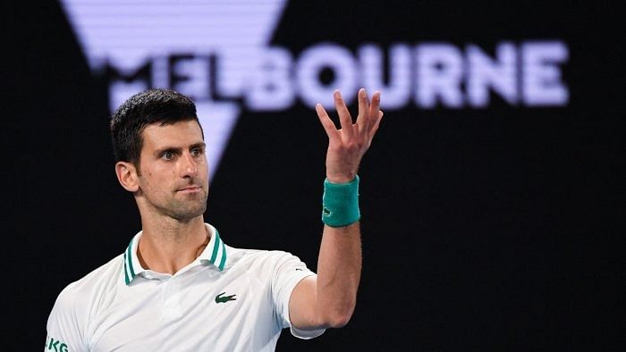World no 1 men's tennis player Novak Djokovic. Credit: AFP File Photo