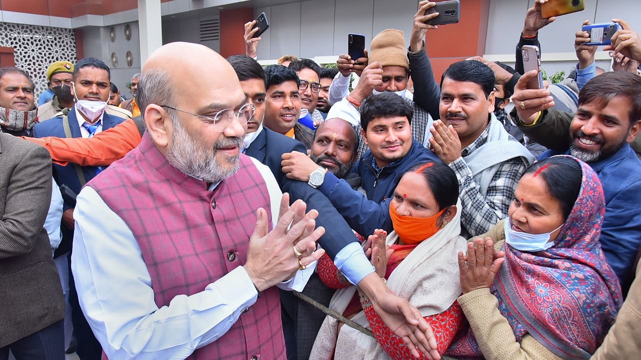 Union Home Minister and senior BJP leader Amit Shah (L). Credit: PTI File Photo