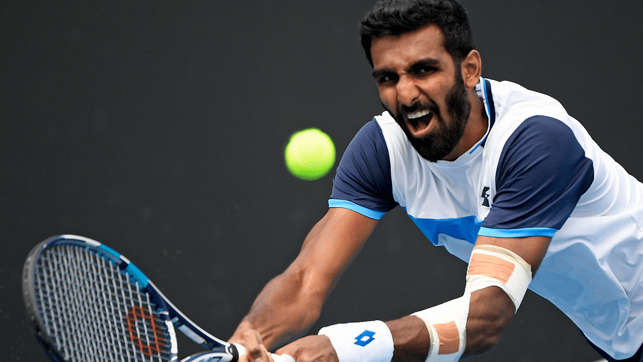 India's Prajnesh Gunneswaran. Credit: AP Photo