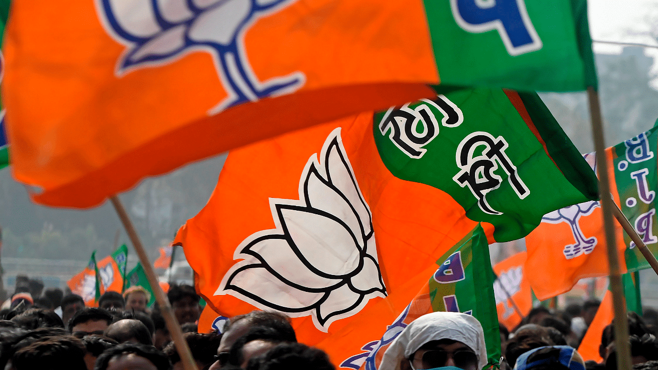 BJP flag. Credit: PTI Photo