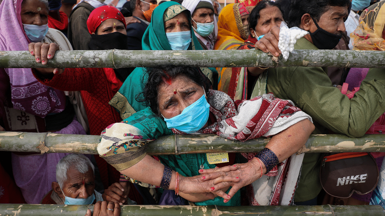 Hindu pilgrims arrive at the confluence of the river Ganges and the Bay of Bengal, ahead of 'Makar Sankranti' festival at Sagar Island. Credit: Reuters Photo