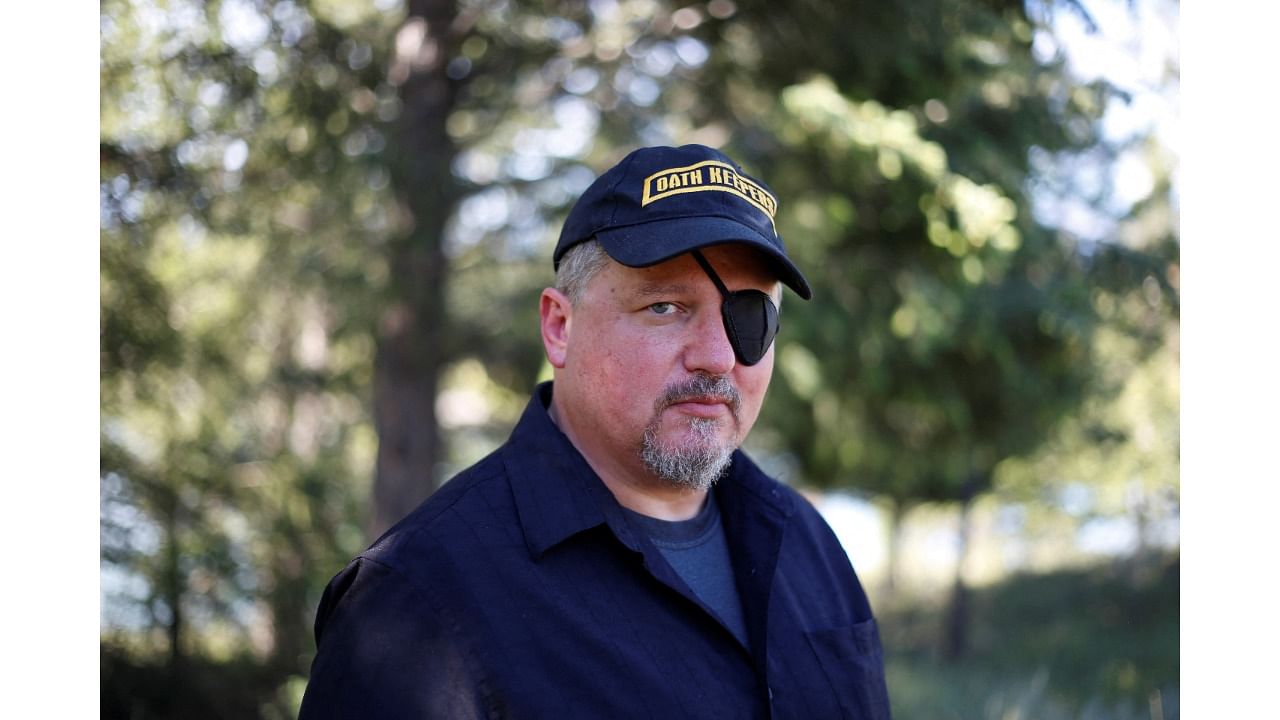 Stewart Rhodes of the Oath Keepers. Credit: Reuters Photo