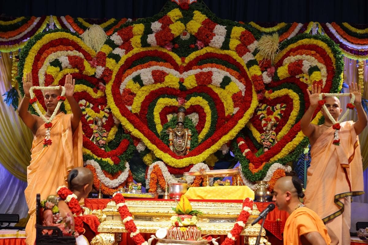 Iskcon Bangalore livestreamed the celebrations on its website and YouTube channel,