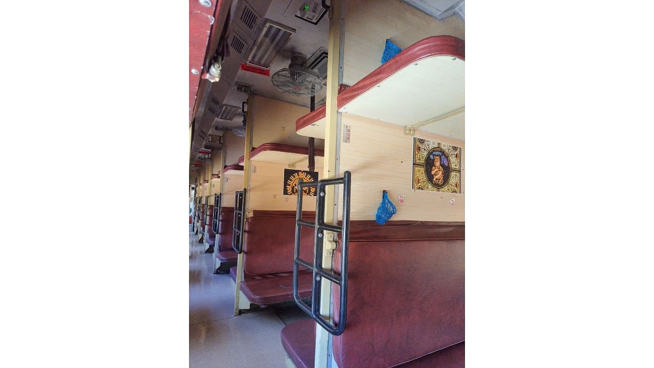 The interior of the Maveli Express train. Credit: Special arrangement