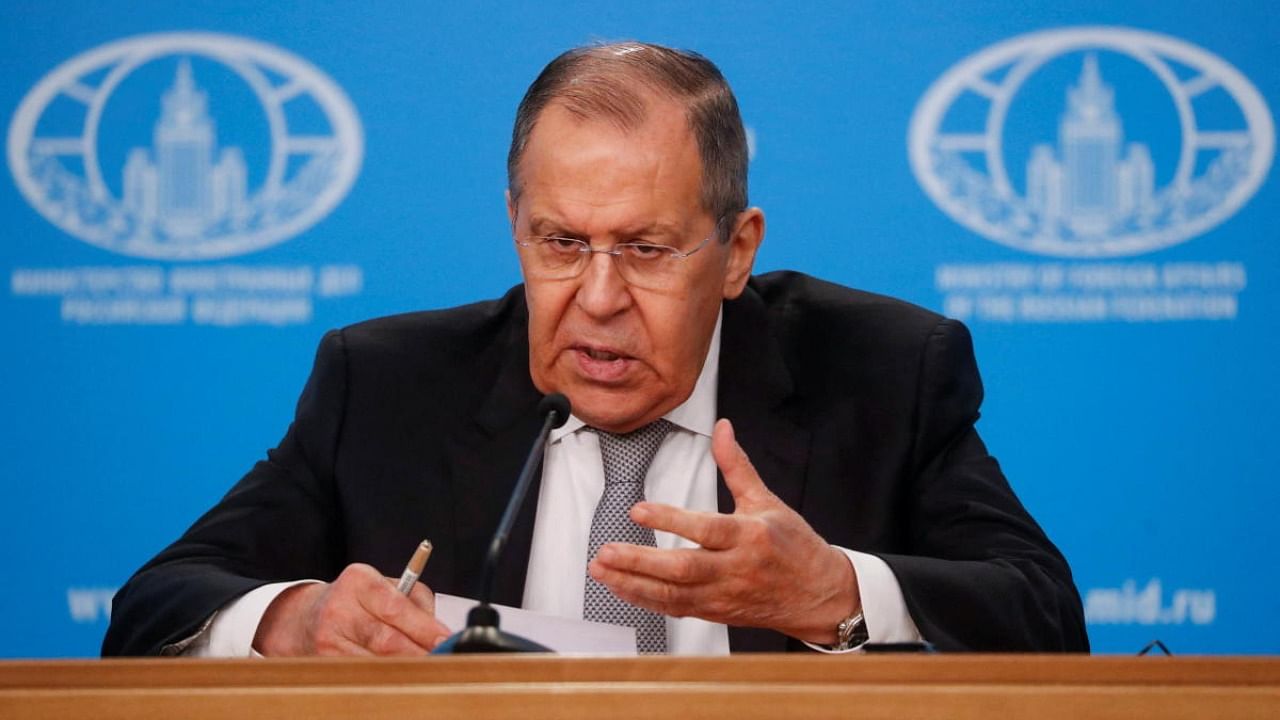 Sergei Lavrov. Credit: Retuers photo