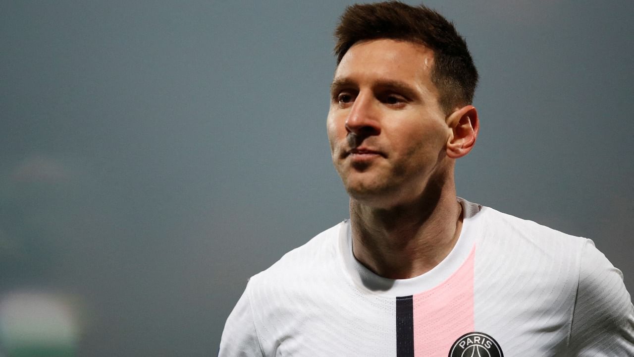 Paris St Germain's Lionel Messi. Credit: Reuters File Photo