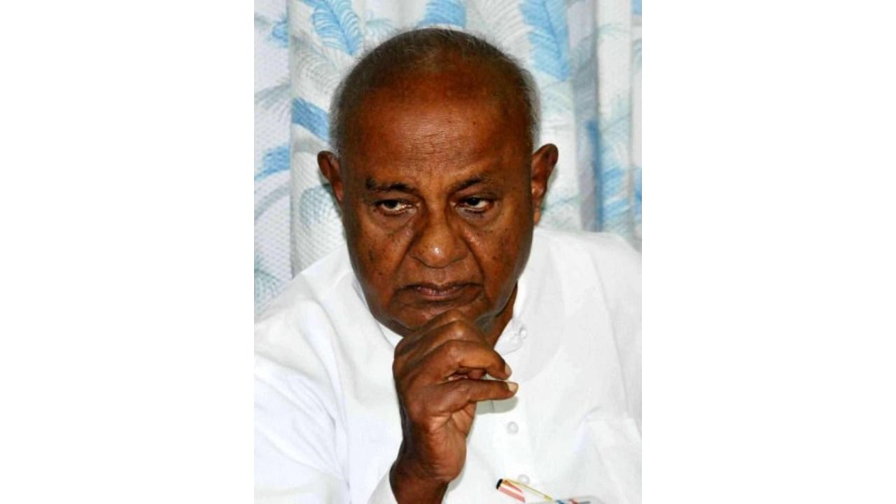 H D Deve Gowda. Credit: DH File Photo