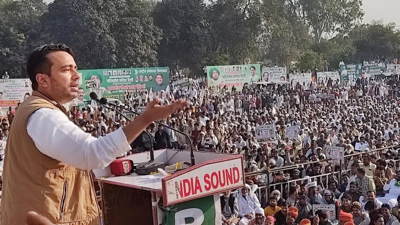 Rashtriya Lok Dal (RLD) leader Jayant Singh Chaudhary. Credit: PTI Photo