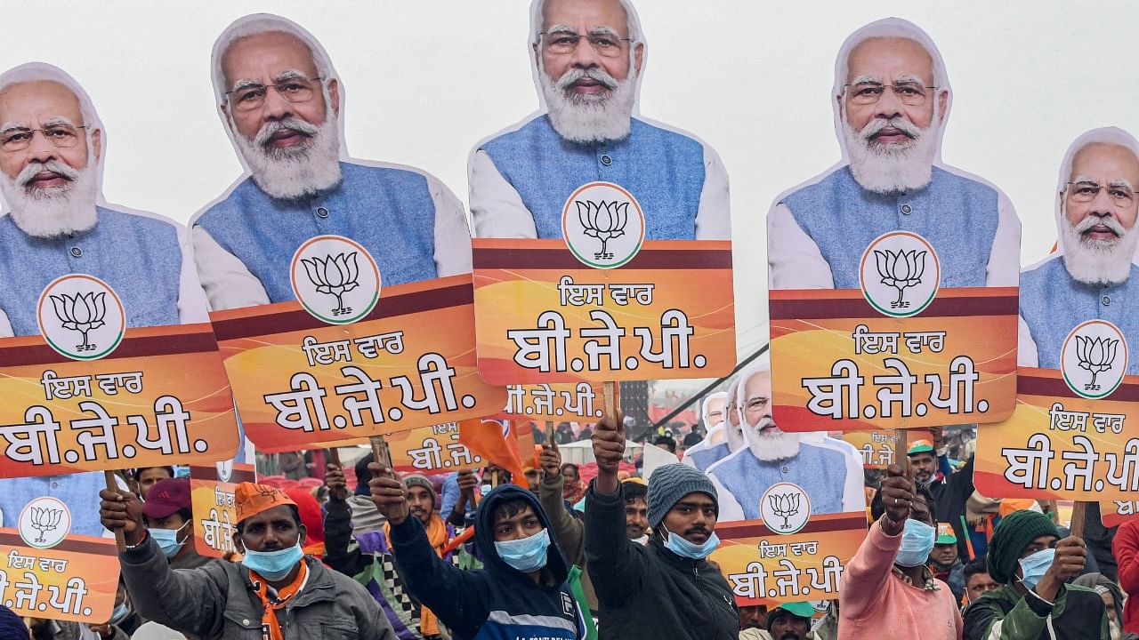 BJP, however, will fail to make a mark in Punjab, the survey predicted. Credit: AFP File Photo
