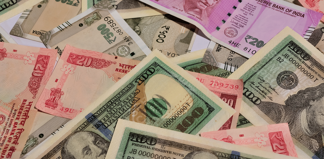 On Monday, the rupee declined by 10 paise to close at 74.25 against the US currency. Credit: Getty Images