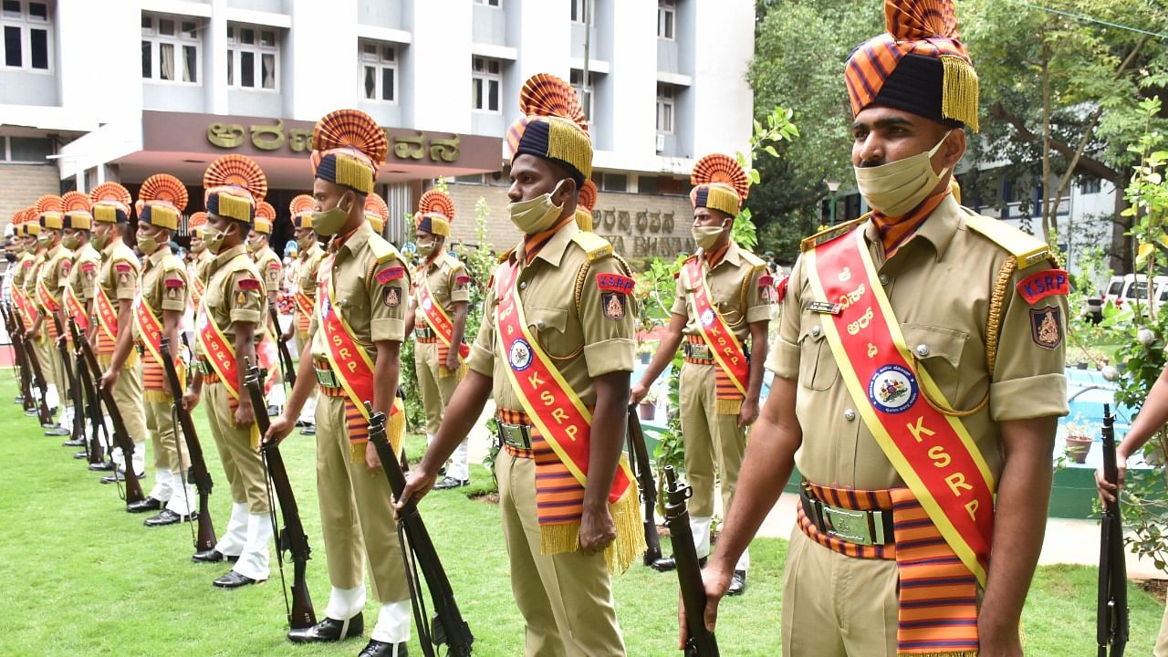 Karnataka State Reserve Police. Credit: DH File Photo