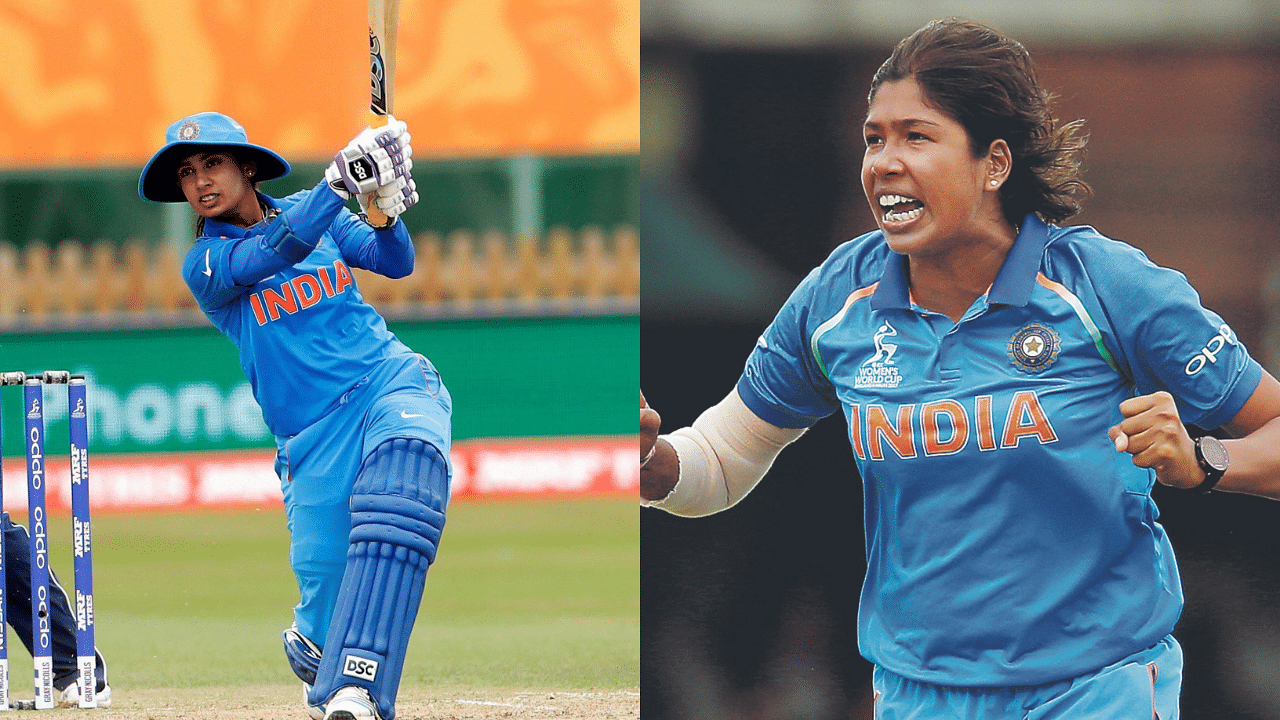 India's Mithali Raj (R) (Credit: PTI Photo) and Long-time pace spearhead Jhulan Goswami (L) (Credit: Reuters Photo).