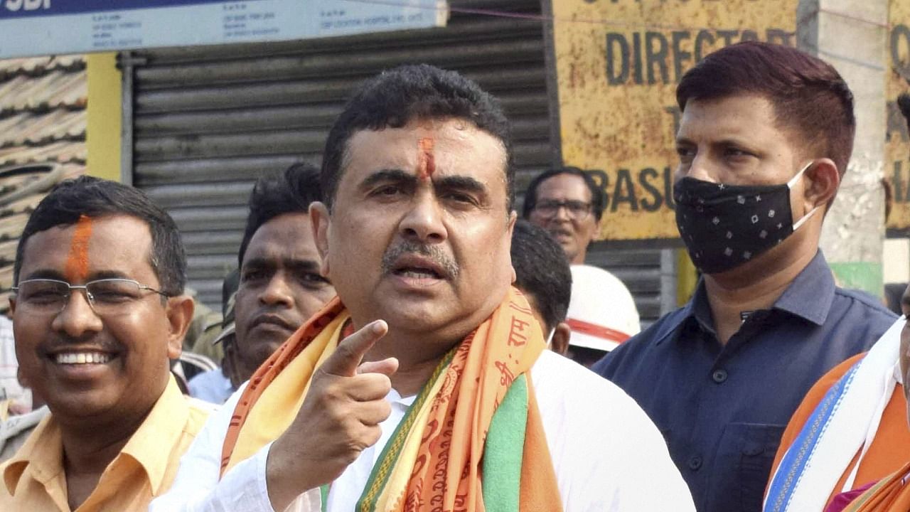  BJP MLA and Leader of the Opposition in West Bengal assembly Suvendu Adhikari. Credit: PTI Photo