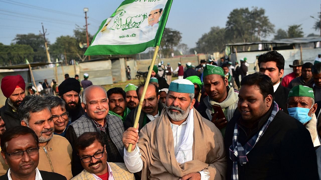 Despite voting for the BJP in large numbers, there is currently an anti-BJP sentiment among the Jat community, which was at the forefront of the farm law protests. Credit: AFP Photo