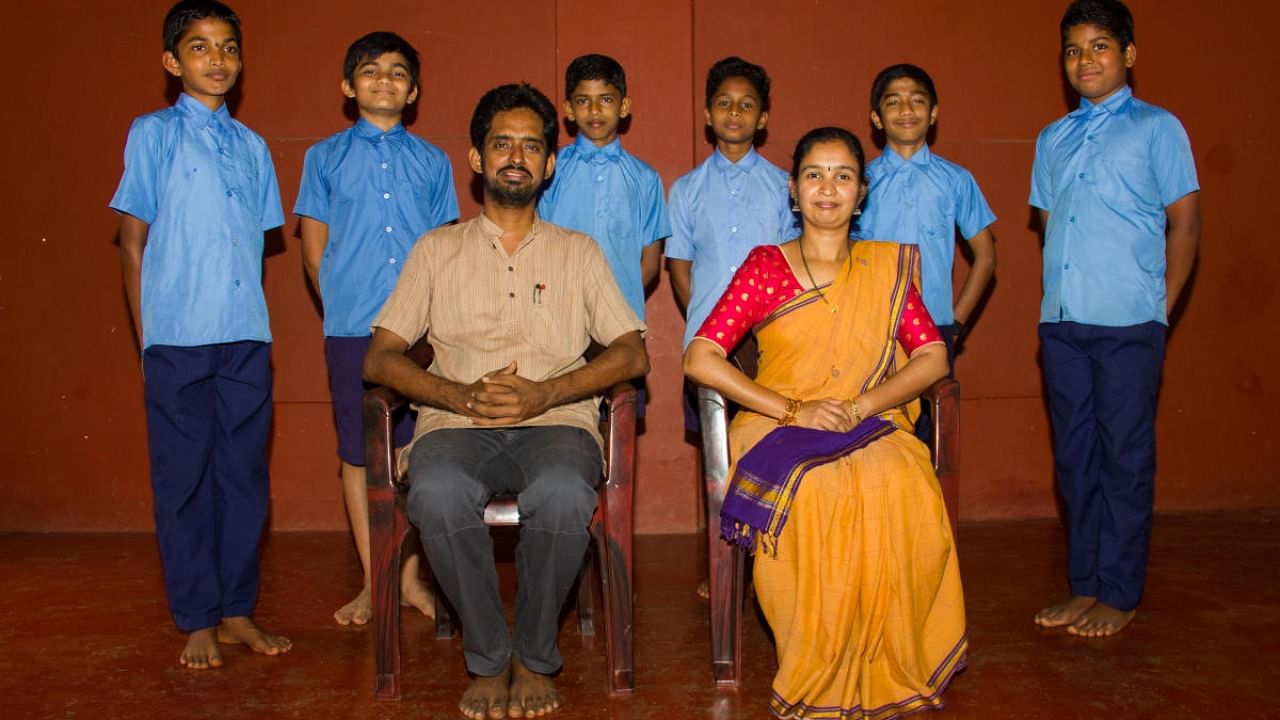Students and teachers who were a part of the Wipro Earthian Award. Credit: Special Arrangement
