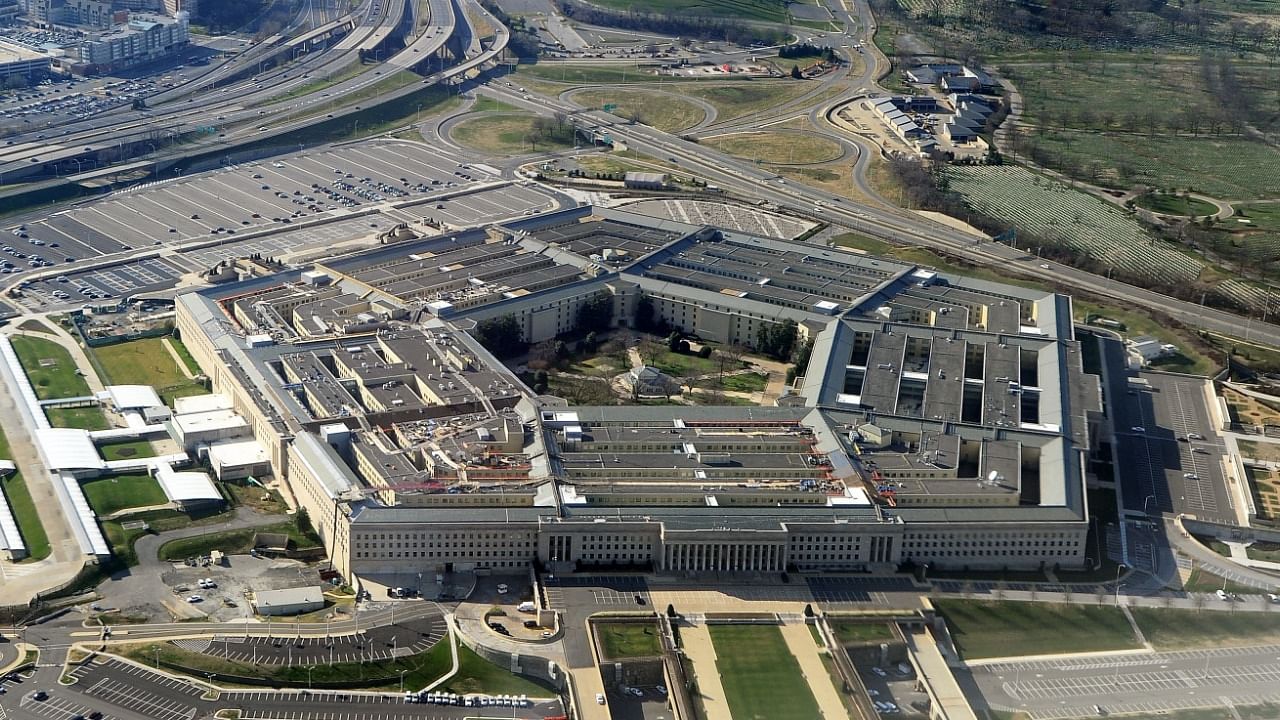 An aerial view of the Pentagon building in Washington DC. Credit: AFP File Photo