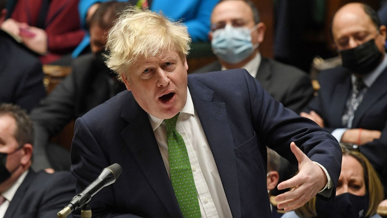 Johnson has apologised for attending one event, a “bring your own booze” gathering in the garden of his Downing Street offices in May 2020. Credit: AFP Photo