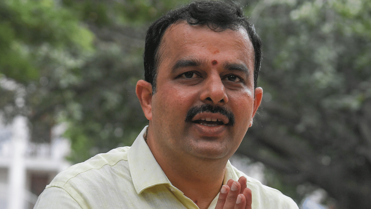 District-in-Charge Minister Sunil Kumar. Credit: DH Photo