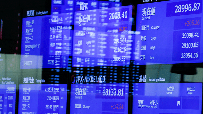 Japan's Nikkei lost 0.8 per cent to hover around its lowest level since Dec. 2020. Credit: Reuters Photo