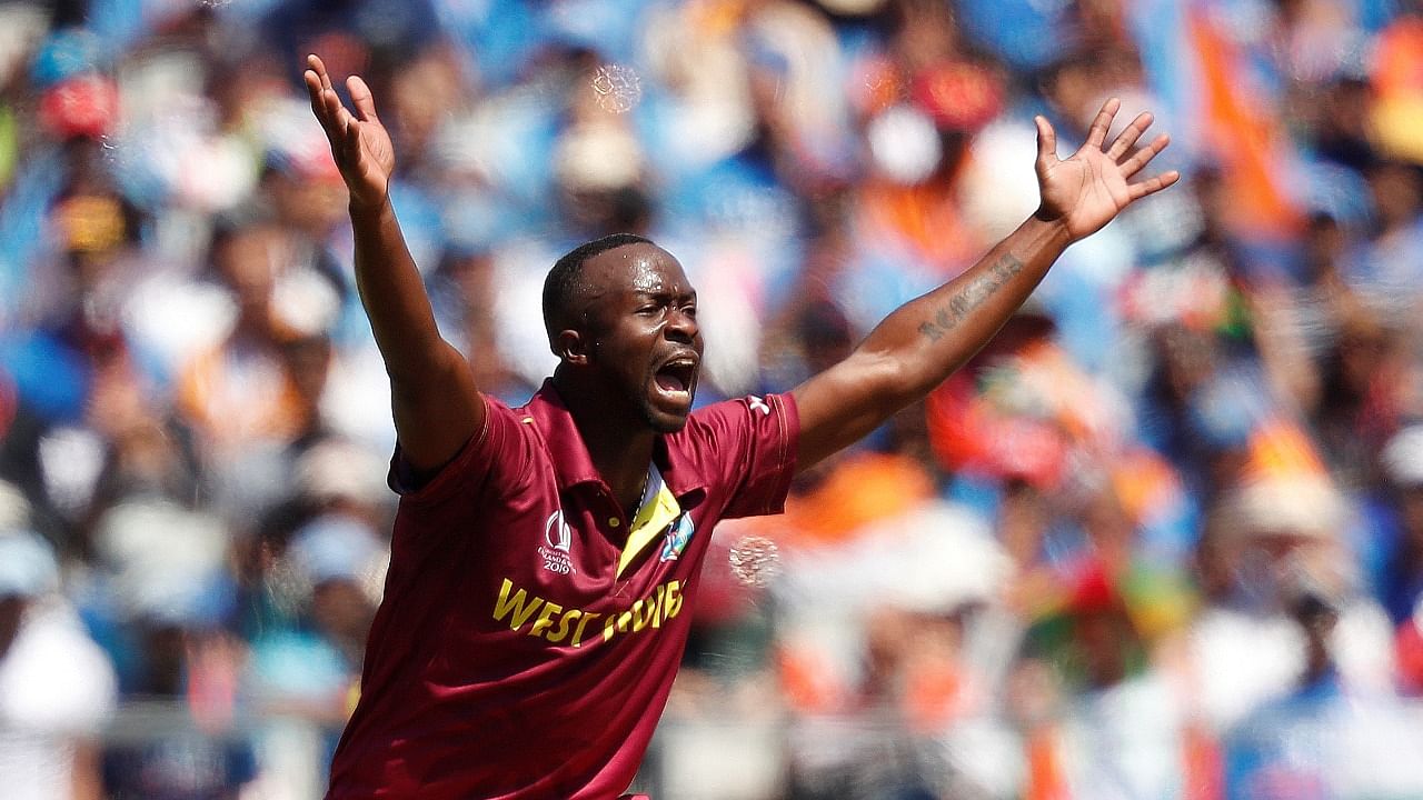 West Indies seam bowler Kemar Roach. Credit: Reuters File Photo