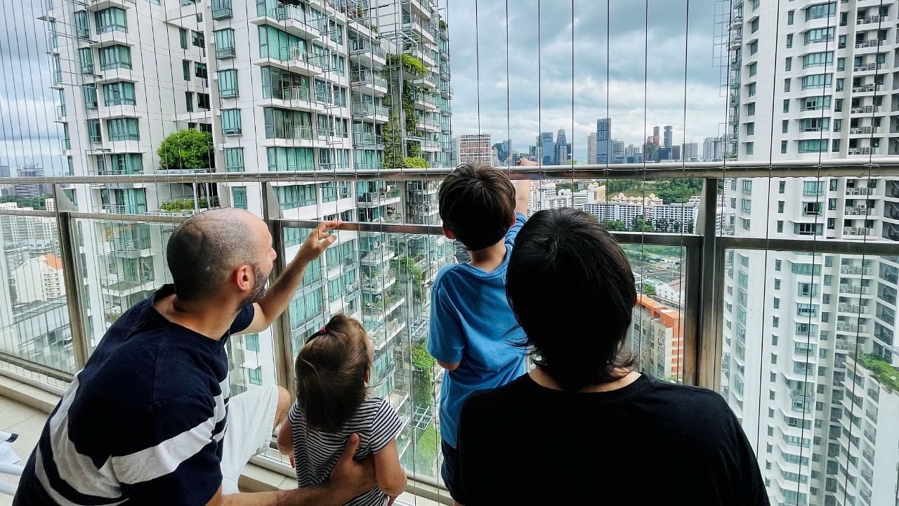An Israeli family has decided to quit Singapore for New York as they have not been able to meet their family for two years. Credit: Reuters Photo