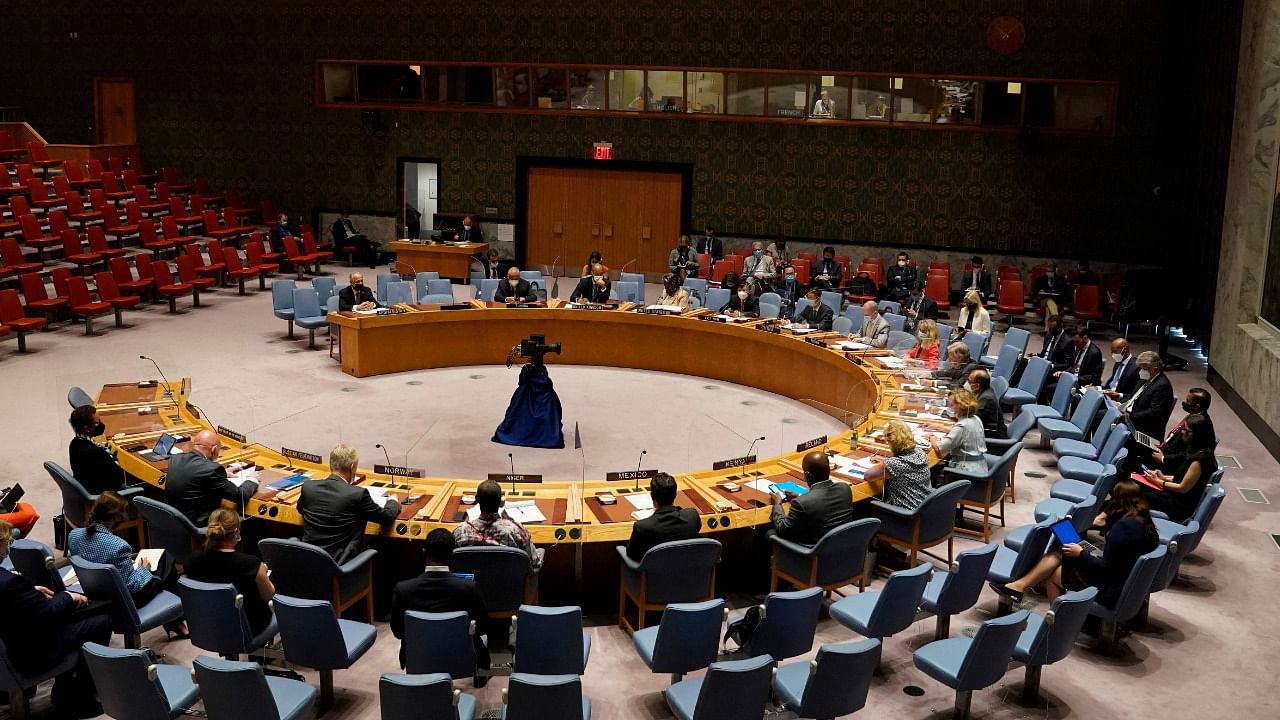 A file photo of a UN Security Council meeting at the United Nations in New York. Credit: AFP Photo