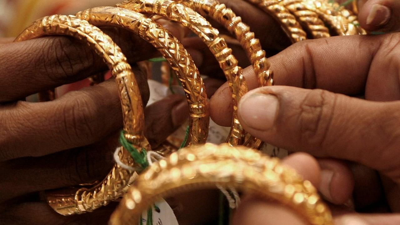 Gold jewellery demand by the world's second-largest gold consumer nearly doubled to 611 tonnes in 2021 from 316 tonnes in 2020. Credit: DH File Photo