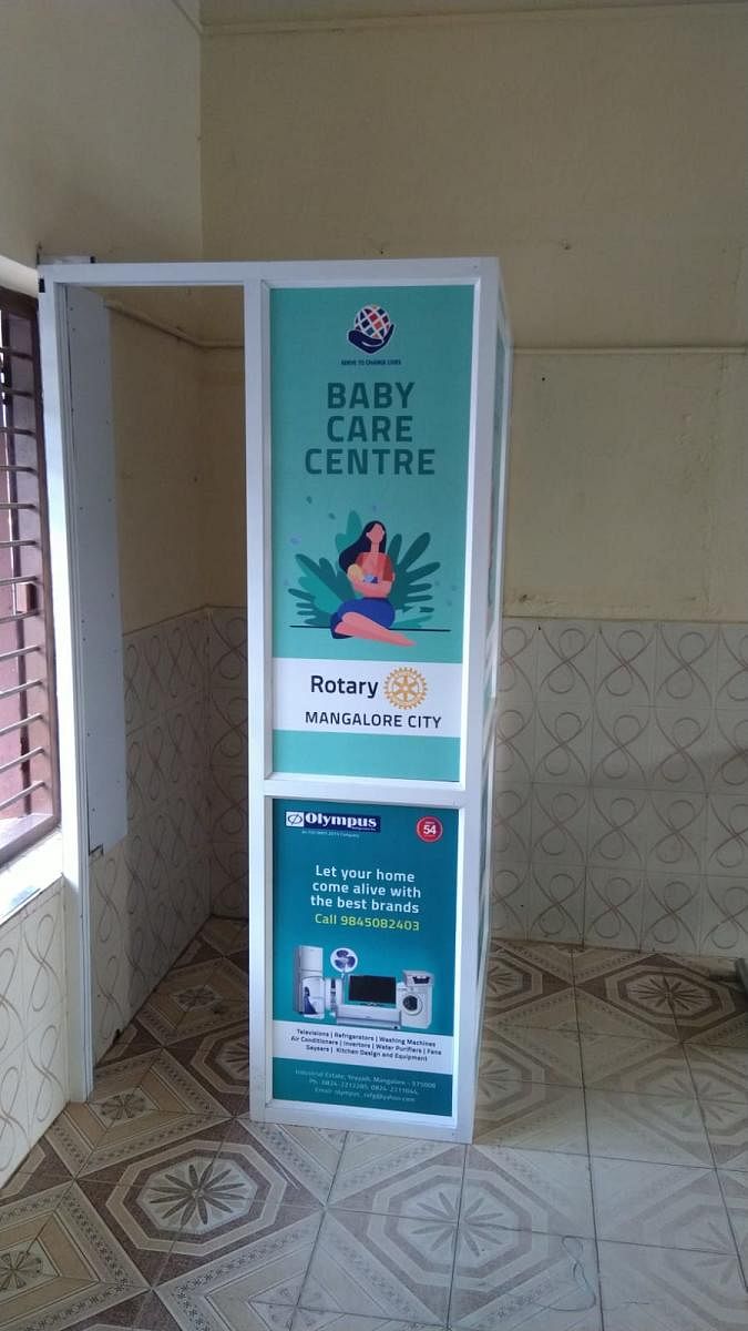 Rotary Mangalore City donated Breastfeeding Booth at the Mangaluru Junction Railway Station.